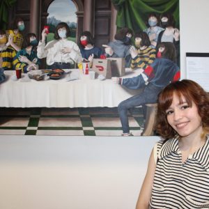 Erin-Basca-with-My-Last-Supper-scaled