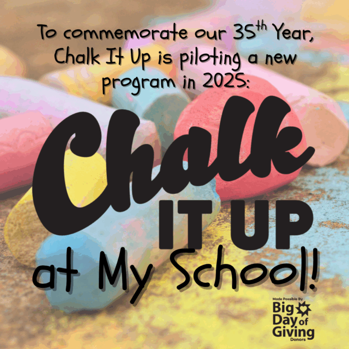 chalk it up at my school square